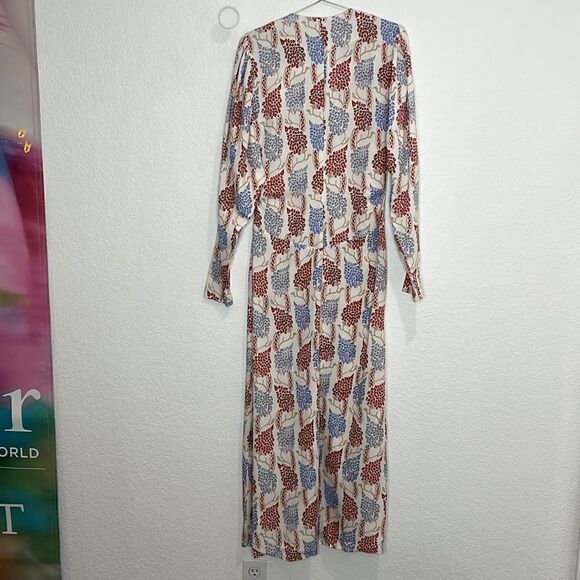 NWT ISABEL MARANT Bagenia Printed Midi Dress Size 40/ US Large - Picture 6 of 16